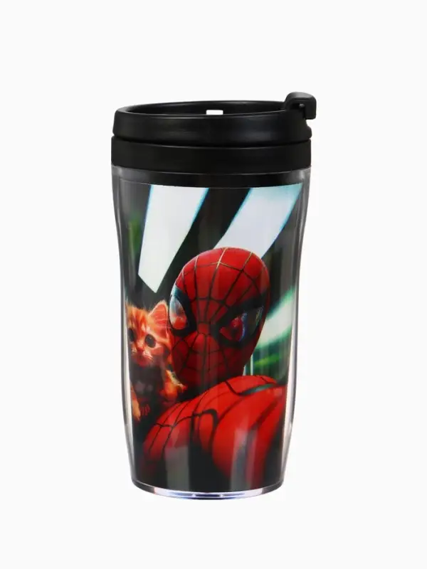Термостакан детский со вставкой «Человек паук с котиком», 250 мл Термостакан детский со вставкой «Человек паук с котиком», 250 мл