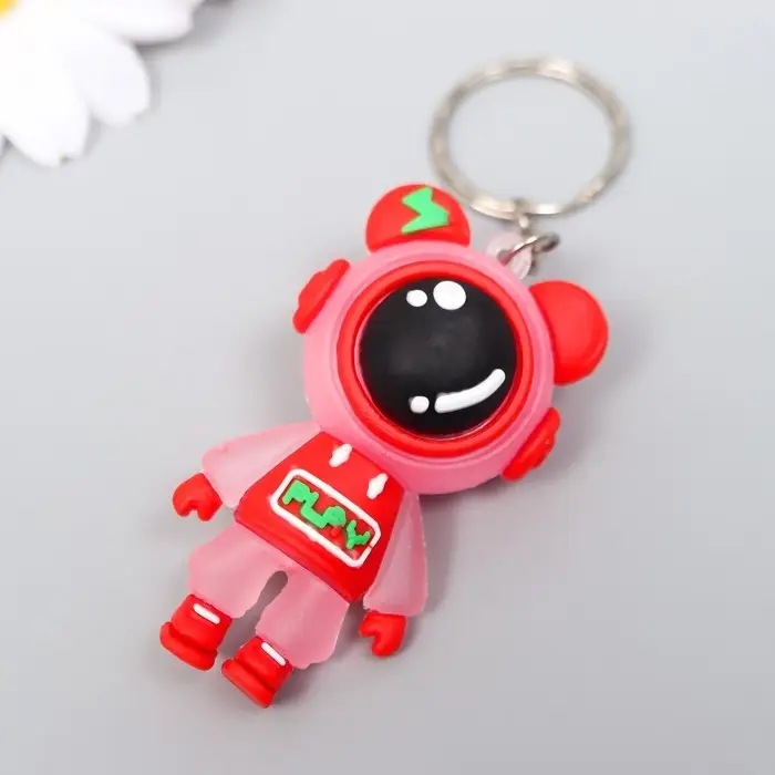 Брелок резина Брелок резина "Игровая космо-мышь" МИКС 1,7х2,8х5,5 см