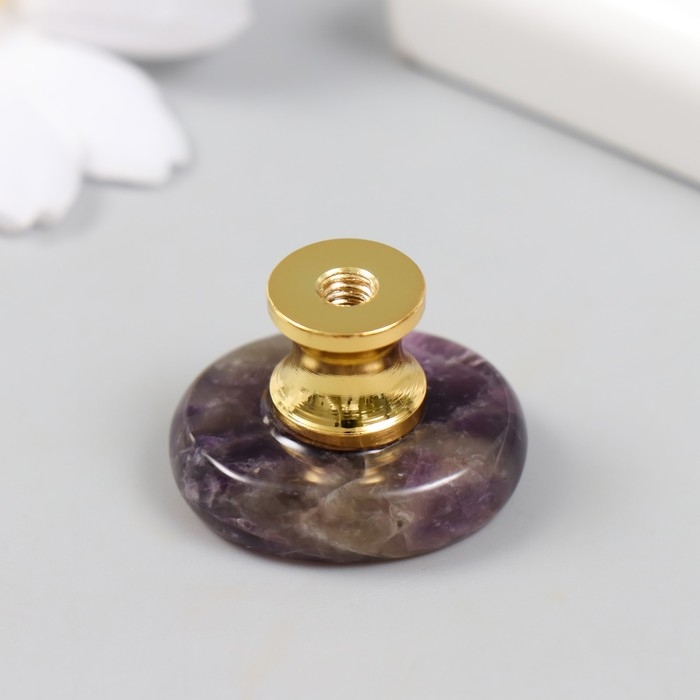 Ручка для шкатулки Ручка для шкатулки "Аметист" 2,6х1,7 см