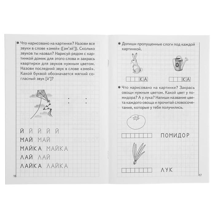 Рабочая тетрадь для детей 5-6 лет «Развиваем навыки чтения и грамотного письма», часть 2, Бортникова Е. Рабочая тетрадь для детей 5-6 лет «Развиваем навыки чтения и грамотного письма», часть 2, Бортникова Е.