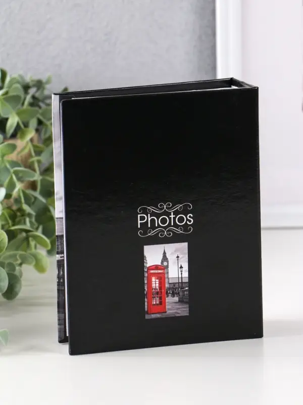 Фотоальбом 100 фото "Лондон, телефонная будка" 10X15см, ПП карм.