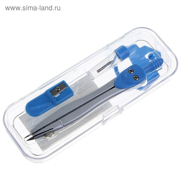 Готовальня Calligrata 3 предмета: циркуль, грифель, точилка, в пластиковом пенале Готовальня Calligrata 3 предмета: циркуль, грифель, точилка, в пластиковом пенале