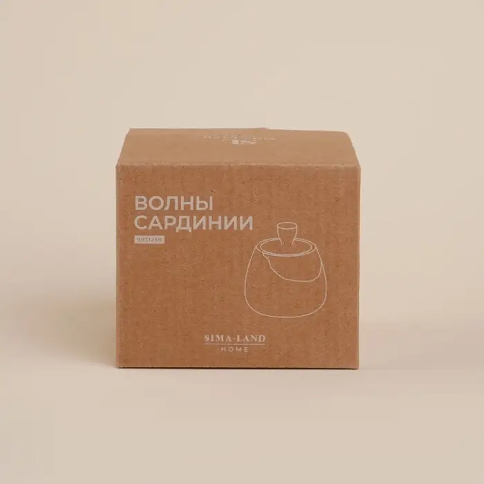 Сахарница SL Home &laquo;Волны Сардинии&raquo;, 280 мл, 10.5&times;7 см, фарфор, бежевая