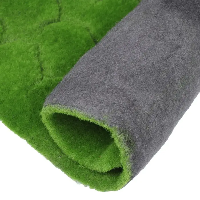 Мох искусственный, декоративный, полотно 1&times;1 м, рельефный, бугры, зелёный, Greengo