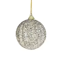 Ёлочные игрушки &laquo;Элаесс&raquo;, шары новогодние, d=8 см, набор 3 шт., серебро