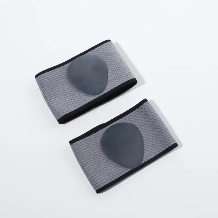 Супинаторы для обуви, амортизирующие, на манжете, текстильные, 10&times;9 см, пара, чёрные