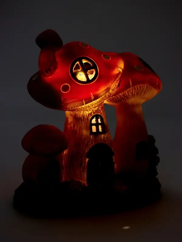 Садовый фонарь 20 х 10 х 16 "Грибной дом" GMV-0339