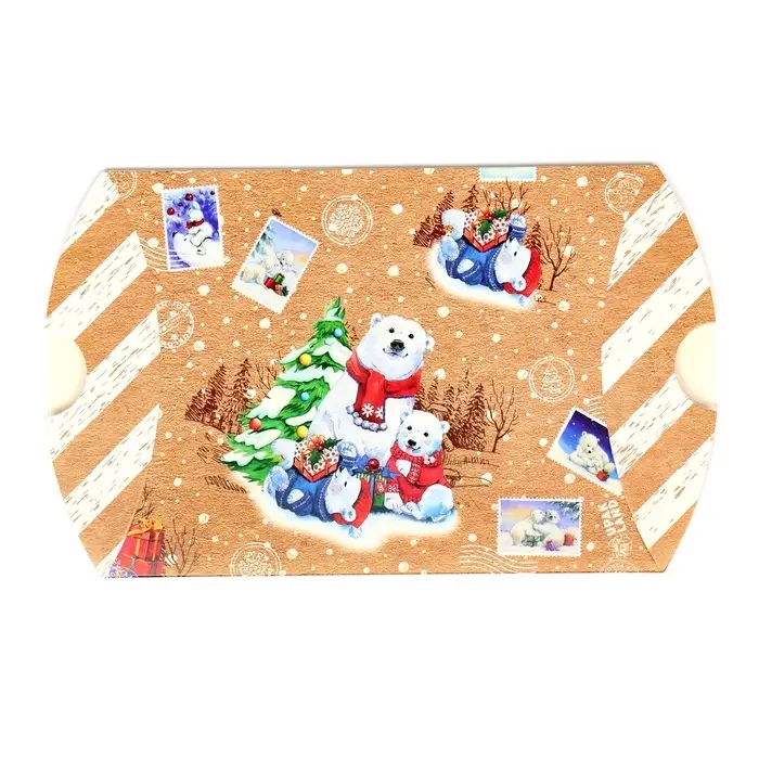 Коробка подарочная складная «Полярные мишки», 19×14×4 см Коробка подарочная складная «Полярные мишки», 19×14×4 см