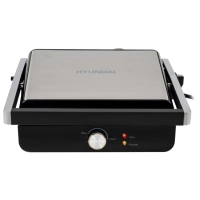 Электрогриль HYG-1043 1800Вт черный, серебристый