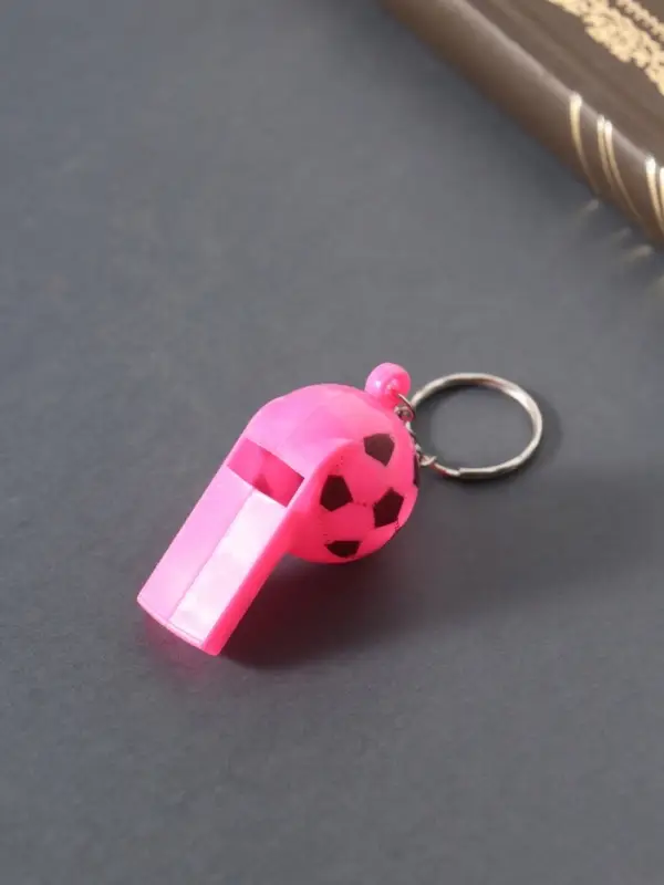 Свисток пластик на кольце Свисток пластик на кольце "Мяч", МИКС