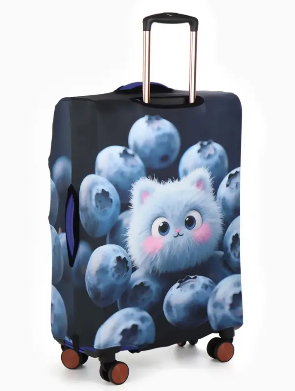 Чехол для чемодана &laquo;Пушистик&raquo;, 24", синий