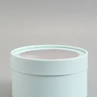 Подарочная коробка , лагуна, завальцованная с окном, 18 х 10 см