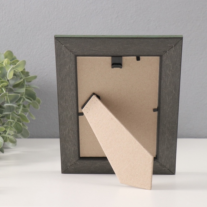 Фоторамка пластик Фоторамка пластик "Вавилон" 10х15 см, оливковый