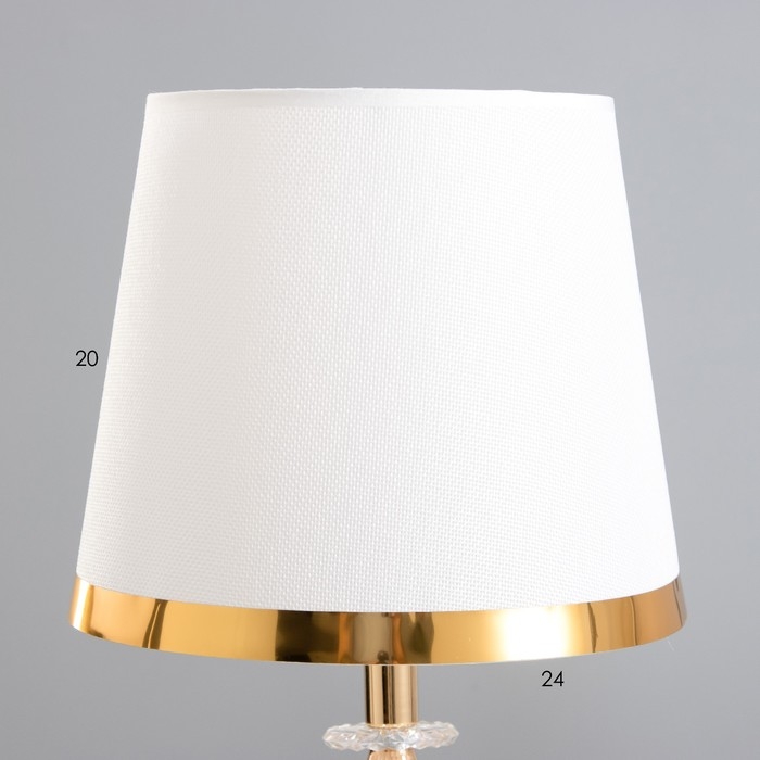Настольная лампа Настольная лампа "Гаура" Е27 40Вт бело-золотой 25х25х45,5 см RISALUX