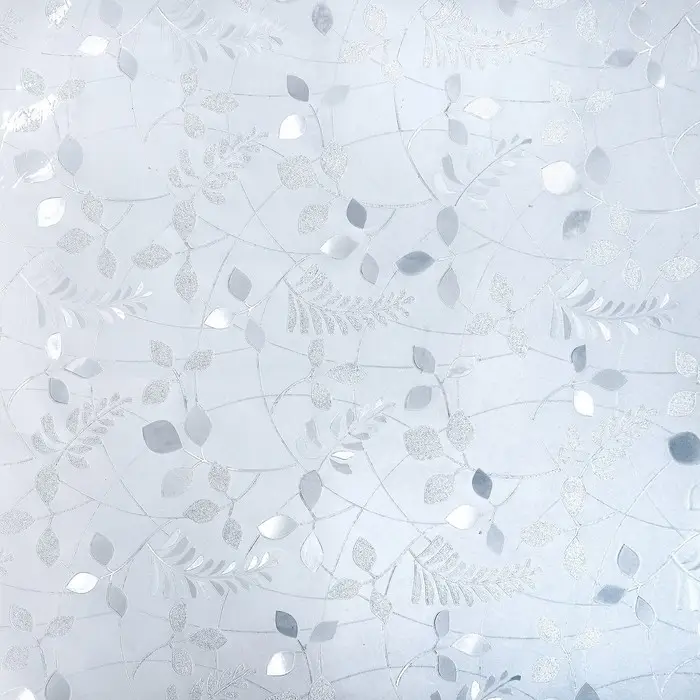 Плёнка витражная &laquo;Листики&raquo;, 45&times;200 см, прозрачная