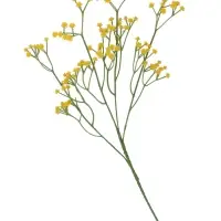 Цветы искусственные &laquo;Ветка гипсофилы&raquo;, 1&times;53 см, жёлтые