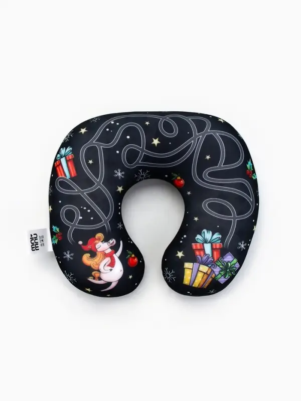 Подушка антистресс новогодняя &laquo;Верь в мечту&raquo;, черная