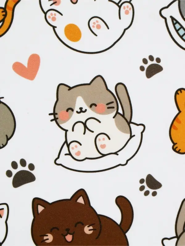 Коврик под миску &laquo;Много котиков!&raquo;, 43&times;28 см