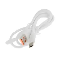 Кабель Luazon, Type-C - USB, 2 А, 1 м, белый