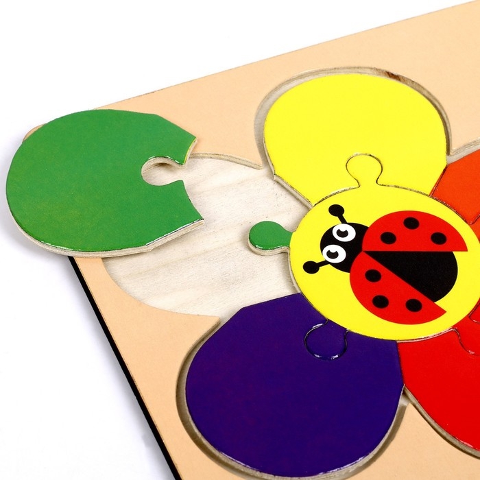 Пазлы «Цветочек», 6 элементов, 14×14 см Пазлы «Цветочек», 6 элементов, 14×14 см