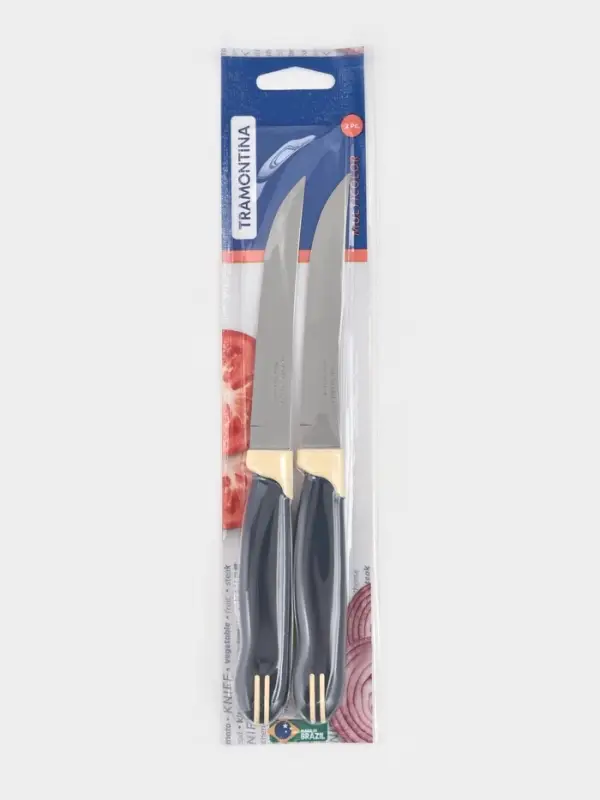Набор кухонный ножей для мяса TRAMONTINA Multicolor, 2 шт., лезвие 12.5 см