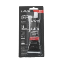 Герметик-прокладка BLACK LAVR RTV, чёрный, высокотемпературный, силиконовый, 85 г, Ln1738