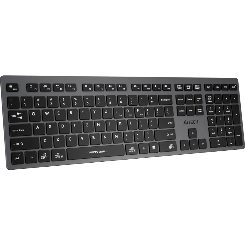 Клавиатура A4Tech Fstyler FBX50C серый USB/BT (FBX50C GREY)