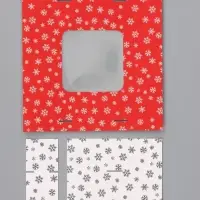Коробка подарочная для 4 конфет &laquo;Снежинки&raquo;, 10.5&times;10.5&times;3.5 см