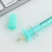 Ручка прикол шариковая синяя паста, шприц &laquo;Антитупин&raquo;, на подложке