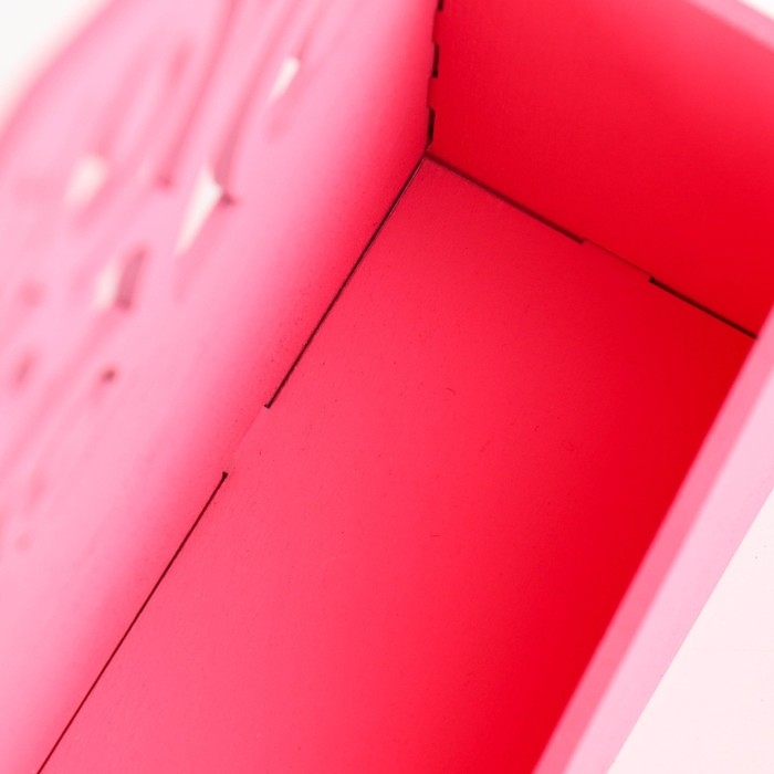 Кашпо деревянное 18×6×20 см Конверт Радель  Кашпо деревянное 18×6×20 см Конверт Радель "Дуновение", розовый Дарим Красиво