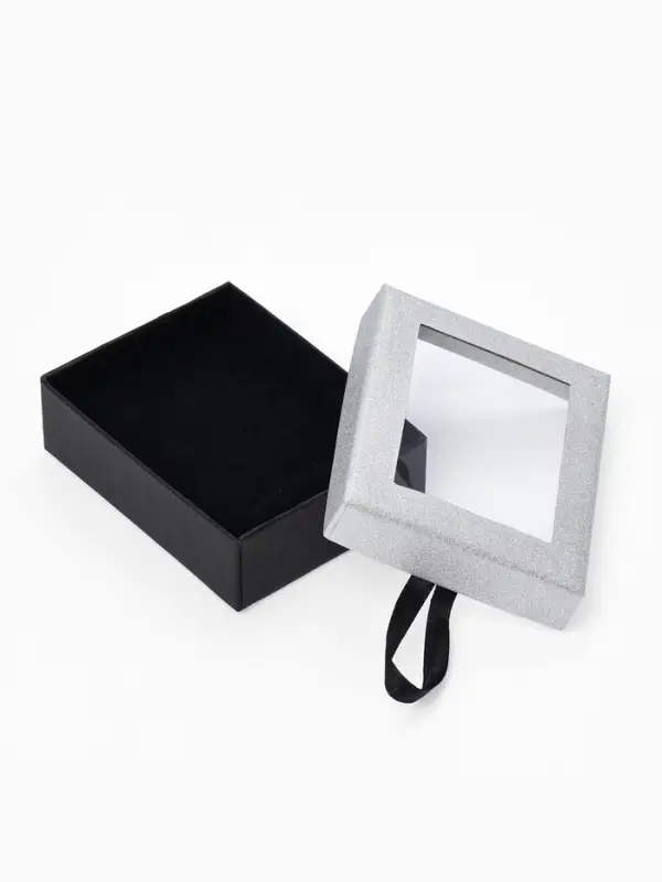 Набор подарочных коробочек 6 шт. под набор &laquo;Селебрити&raquo;, 7&times;9 см, серебристый, чёрный