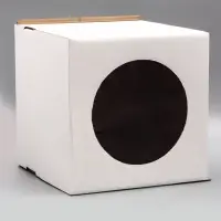 Коробка под торт с окном, белая, 30&times;30&times;30 см