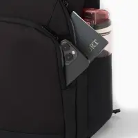 Рюкзак, 27*14*38,5 см, 2 отд 3н/карм, Комби, Водонепрон. дно, черный