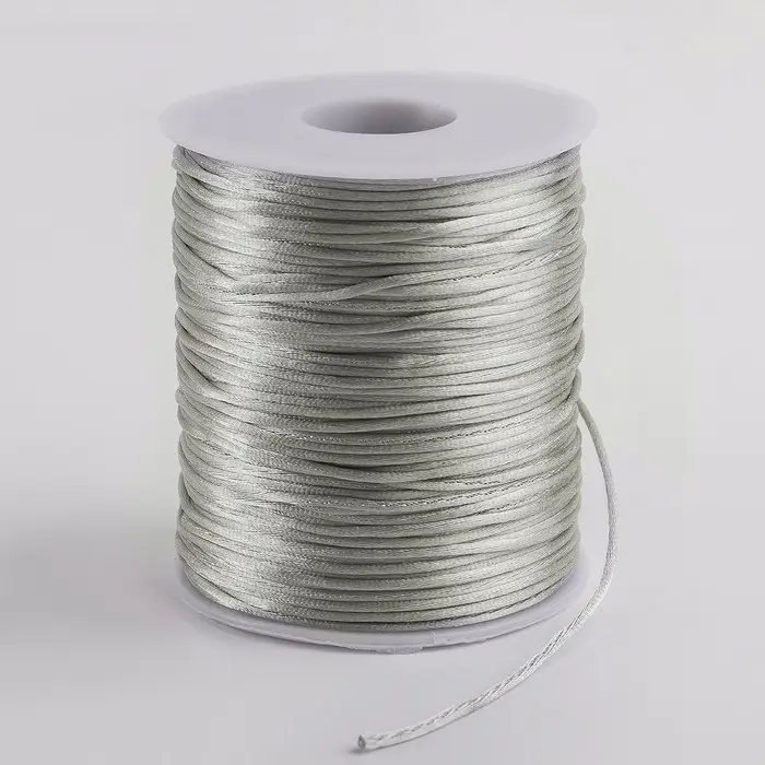 Шнур нейлоновый на бобине d=2 мм L=100 м, серый Шнур нейлоновый на бобине d=2 мм L=100 м, серый