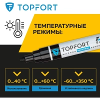 Маркер лаковый Topfort Industrial 8 мм черный