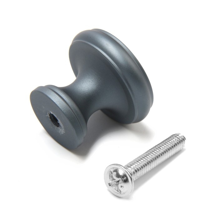 Ручка-кнопка CAPPIO PK321, d=24 мм, цвет графит, 8 шт. Ручка-кнопка CAPPIO PK321, d=24 мм, цвет графит, 8 шт.