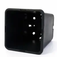 Горшок для рассады, 5 л, 18.5&times;18.5&times;20 см, пластик, чёрный, Greengo
