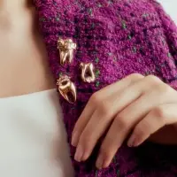 Брошь &laquo;Зуб&raquo;, форма МИКС, МИКС, (неделимая фасовка 12 шт. цена за шт.)