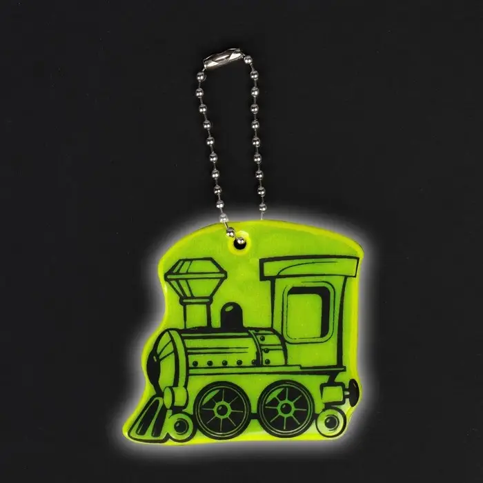 Светоотражающий элемент «Паровоз», двусторонний, 4.9×5.5 см, МИКС