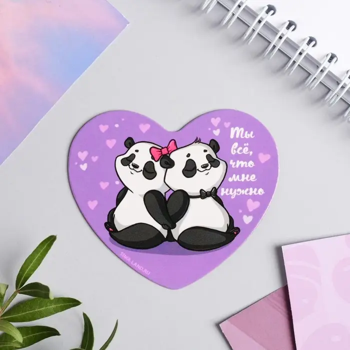 Магнит на холодильник «Панды», 7 х 6 см