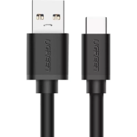 Кабель UGREEN US184 (20882)USB A Male to Type C Male Nickel Plating 1м черн