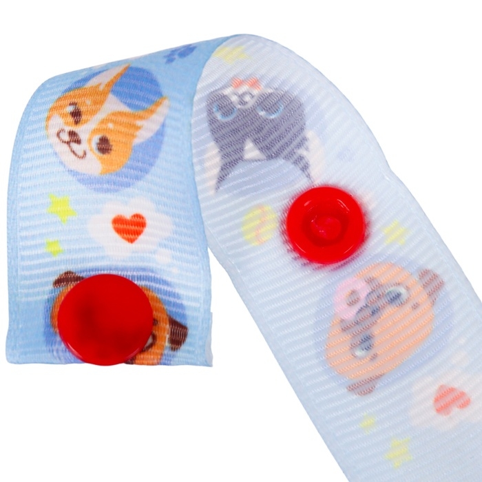 Держатель для соски - пустышки «ТРЕНД. Пёсики», на ленте