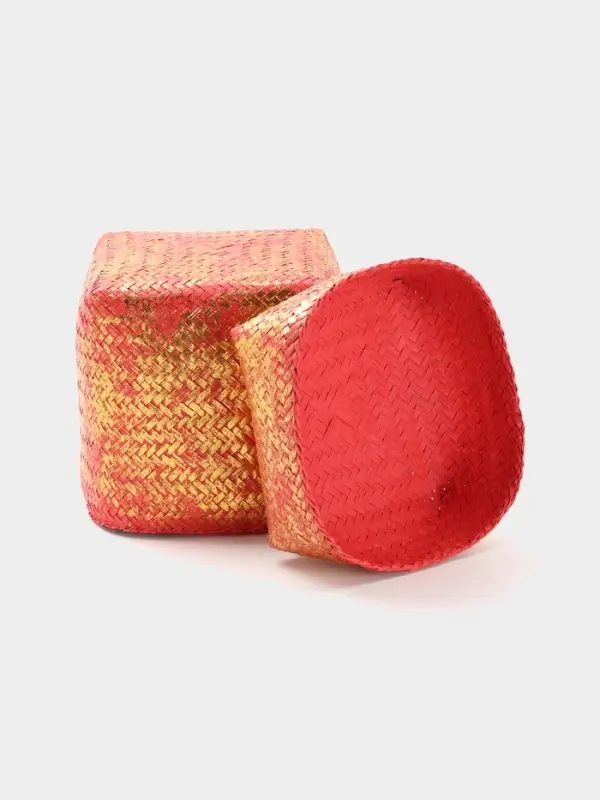 Корзинка плетёная &laquo;Голден&raquo;, 20&times;20&times;26 см, розовая