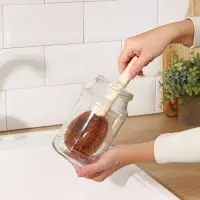 Щётка для чистки посуды Доляна, 8&times;4.5&times;23 см, щетина кокос, деревянная ручка