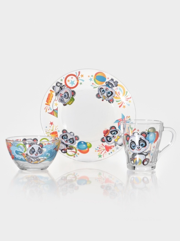 Набор для завтрака  Набор для завтрака "Давай поиграем" (салатник+тарелка+кружка для чая)