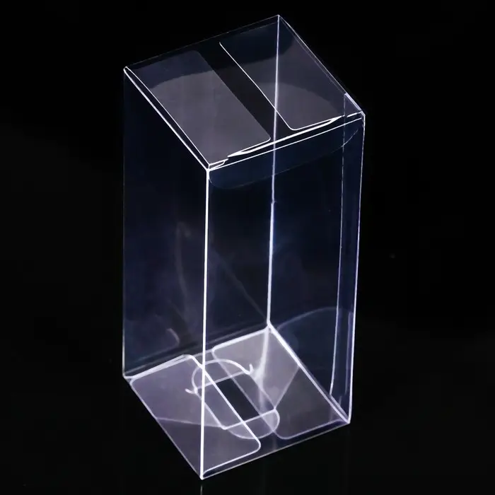 Складная прозрачная коробка из PVC, для упаковки подарков, 5×5×12 см