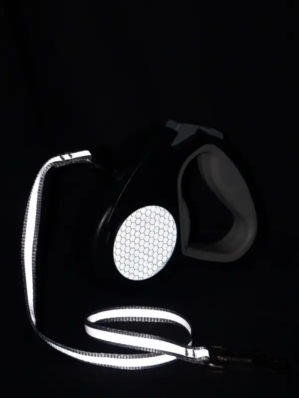 Рулетка &laquo;Пижон&raquo;, 3 м, до 15 кг, трос, светоотражающая, прорезиненная ручка, серая