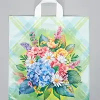 Пакет "Июль", полиэтиленовый с петлевой ручкой, 38х42 см, 40 мкм