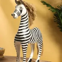 Сувенир «Зебра», 30×10×45 см, дерево, чёрно-белый Сувенир «Зебра», 30×10×45 см, дерево, чёрно-белый