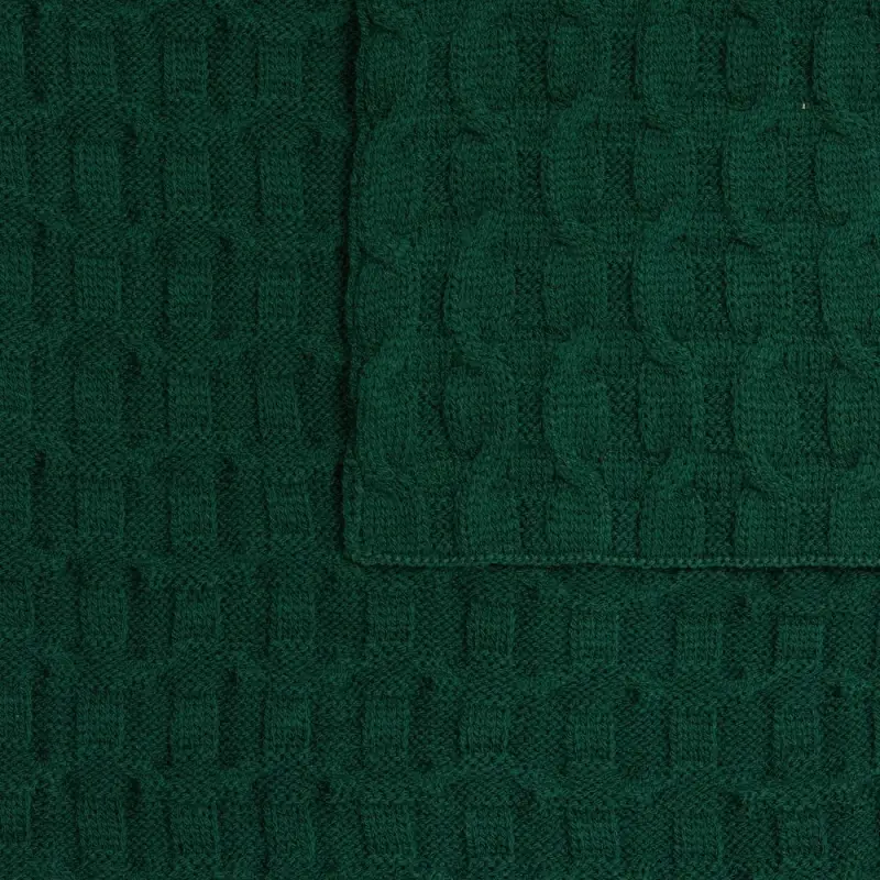 Плед Braidera, темно-зеленый (хвойный) Плед Braidera, темно-зеленый (хвойный)